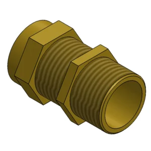 Metpro Gland Stuffing 25mm Brass/Rubber No Lockring