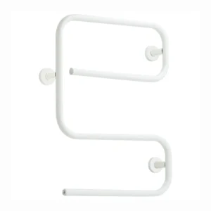Newlec Towel Rail Electric Flat S Shaped 50W 645 x 500mm White