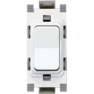 Deta Grid Switch 2 Way&Off Retractive Module 20A White
