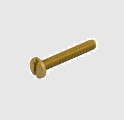 Unicrimp M4 x 10mm Brass Slotted Panhead Machine Screws