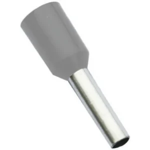 Cembre 2.5mm² Polypropylene Insulated End Sleeve 8.2mm Pin Length Grey