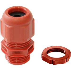 Wiska Cable Gland Glp20+ Eskv Gland Pack Locknuts M20+ Red Polyamide