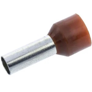 Cembre 10mm² Polypropylene Insulated End Sleeve 12mm Pin Length Brown