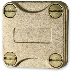 Newlec Earth Tape Conductor Square Bonding Junction Clamp 25 x 3mm Copper