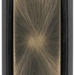 Click Scolmore Black Frame Antique Brass Blank Module