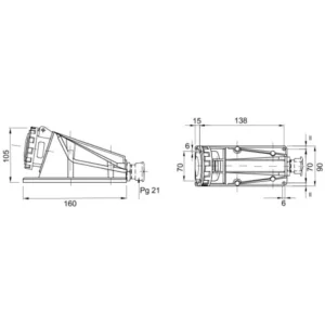Gewiss Socket Low Voltage Watertight Surf 2P+E 16A 220V