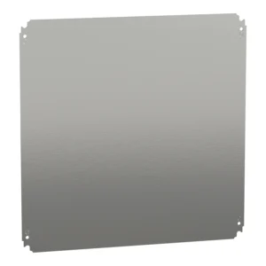 Schneider Electric Plain Mounting Plate H600 x W600mm Made of Galvanised Sheet Steel