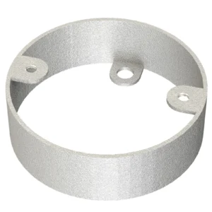 Newlec 20mm Steel Conduit Box Extension Ring Depth Galvanised Steel