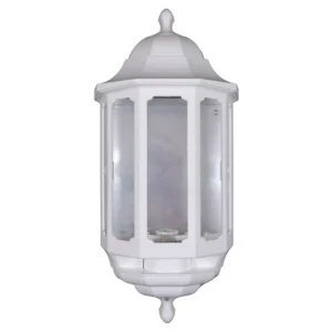 ASD Lantern CFL Half 60W IP44 394 x 182 x 118mm White