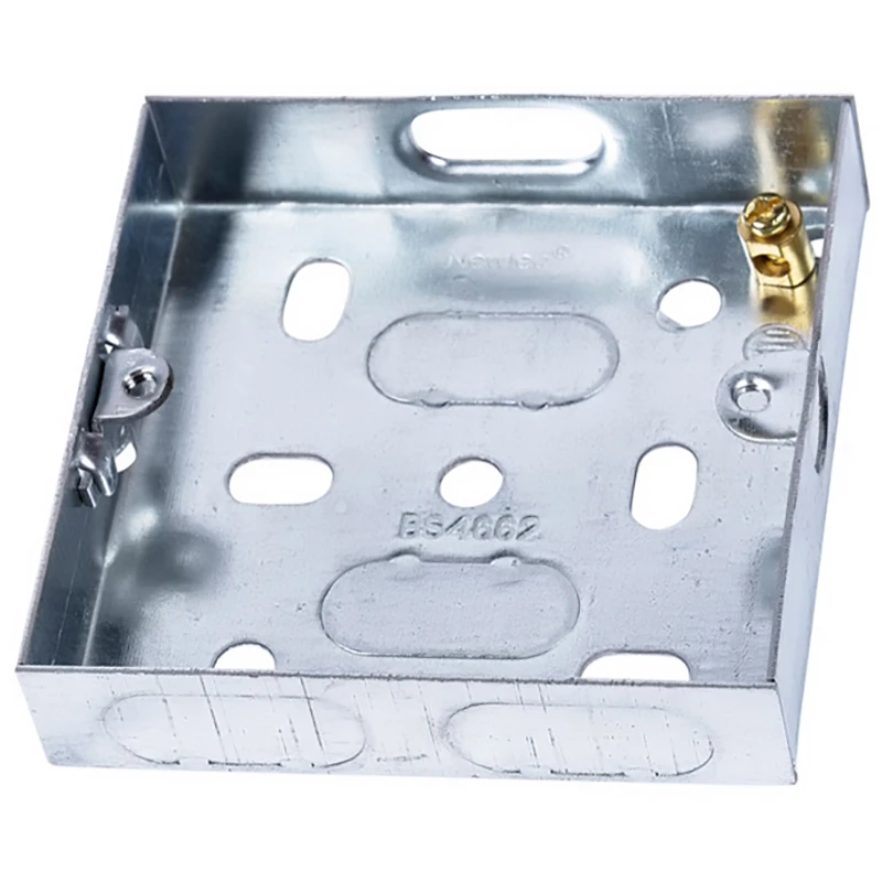 Newlec Mounting Box Flush 1 Gang 16mm Depth Galvanised - Image 2