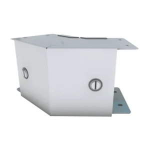 Unitrunk Elbow 45° Angle 1Compartment Outside 50 x 50mm Steel Galvanised Lid+Coupling