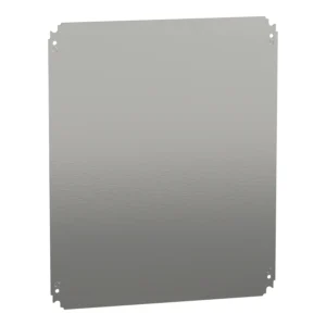 Schneider Electric Spacial CRN Plain Mounting Plate H500xW600mm Galvanised Sheet Steel