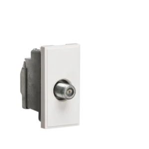 Knightsbridge MLA Screened SAT TV Outlet Module 25 x 50mm - White