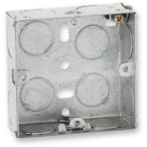 Newlec Mounting Box Flush 1 Gang 25mm Depth Galvanised