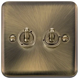 Click Scolmore Click Toggle Switch 2G 2W 10A AB