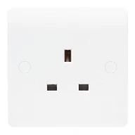 Newlec 1 Gang Unswitched Socket Outlet