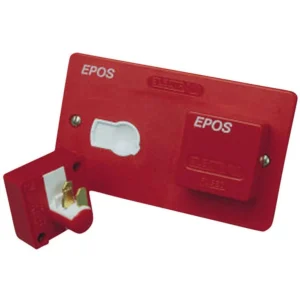 Legrand Epos Pack 2 Gang 2 Fused Plugs 2 x 5A Red