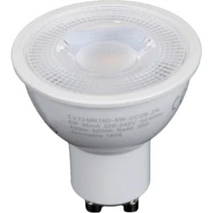 Robus DELPHI 5W LED GU10 LAMP,IP20,3000K DIMMABLE