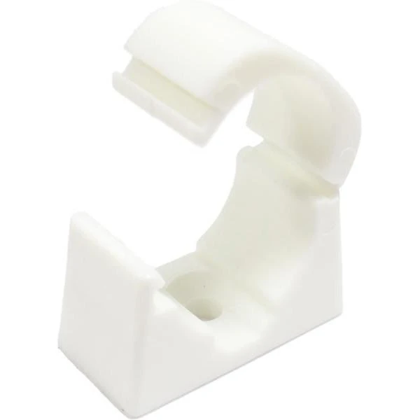 Newlec 25mm PVC Conduit Spacer Bar Saddle 2 Part Snap Together White