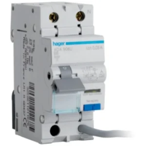 Hager RCBO SPSN Type B 16A 30Ma 6Ka 2 Module