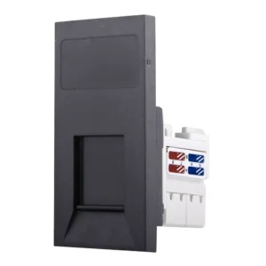 Hamilton Socket RJ45 Cat6 50X25mm Black Insert