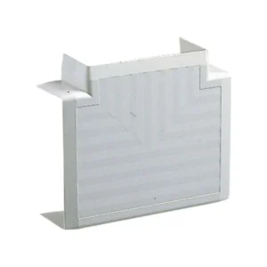 MK Electric Tee 90° Angle Flat Moulded 100 x 50mm White PVC-U