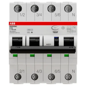 ABB DS203NC C10 A30 Residual Current Circuit Breaker with Overcurrent Protection
