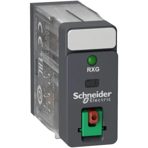 Schneider Electric Interface plug-in relay, Zelio RXG, 2C/O standard-120VAC-5A, with LTB