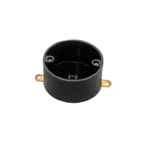 MK Electric Circular Box Loop-In 4 Knockouts 20mm Black PVC-U