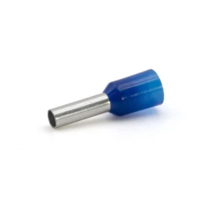 Newlec 2.5mm² Pre-Insulated Crimp Bootlace Ferrule 8mm Blue