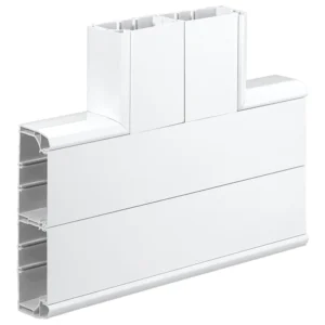MK Electric Tee Flat 2 Compartment 210 x 60mm PVC-U White