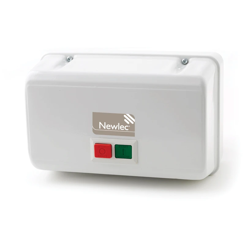 Newlec Motor Starter Enclosed 15kW 400V IP55 Steel with Isolator