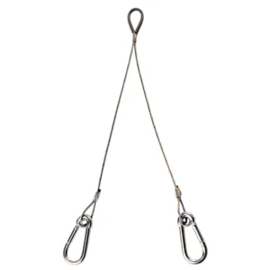 Zip-Clip Wire Suspension Basket Support System 300mm 50Kg Swivel Galvanised Steel Wire