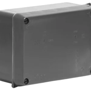 Wiska Junction Box Wib 2 Smooth Sided Enclosure 160X120X70mm Black IP65