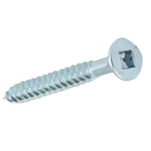 Olympic Fixings Woodscrew Square-Lok Countersunk 8Gx1In Bzp