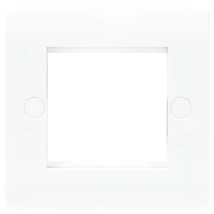 Newlec Slimline Curved 1 Gang 2 Module Media Plate