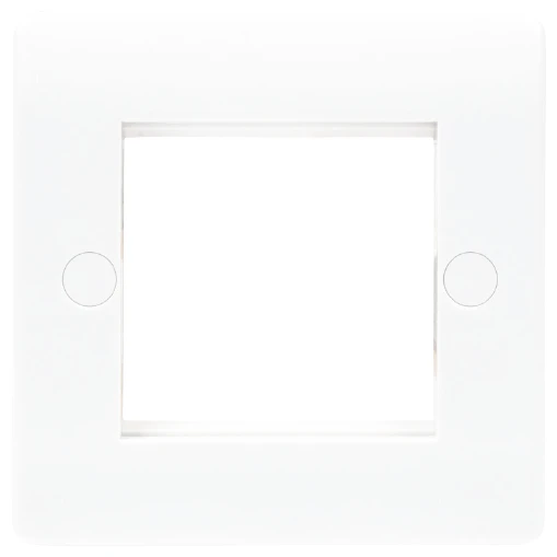 Newlec Slimline Curved 1 Gang 2 Module Media Plate - Image 2