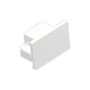 MK Electric End Cap Moulded 25X16mm White PVC-U