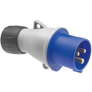 MK Electric 32A 200-250V 2P+E IP44 Plug Blue