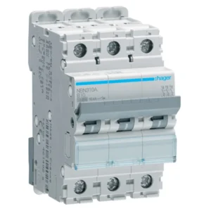Hager MCB TP Type B 10A 10Ka 3 Module
