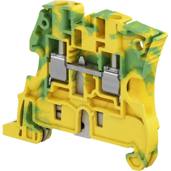 ABB Terminal Block 10AWG Stranded Polyamide 14g 6x47.4x59.5mm Green/yellow - Image 2