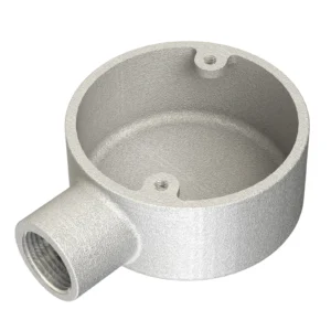 Newlec 20mm Steel Conduit Terminal/Stop End Box 1 Way Malleable Galvanised Steel