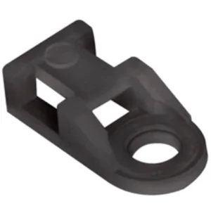 Unicrimp Black Nylon 6/6 Cable Tie Eyelet (4.3mm Diameter Fixing)