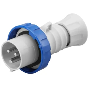 Gewiss Plug 2P+E 6H 32A 230V 50/60Hz Blue Halogen Free Plastic IP66/Ip