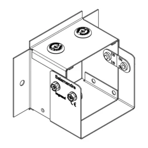 Legrand Flange IP4X 100 x 50mm Steel Pre-Galvanised