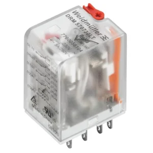 Weidmuller DRM 4PDT Interface Relay Module 24V Transparent