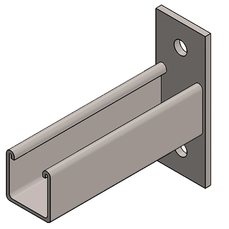 Newlec Channel Support Cantilever Arm 41 x 41mm 150mm Projection Hot Dipped Galvanised - Image 3