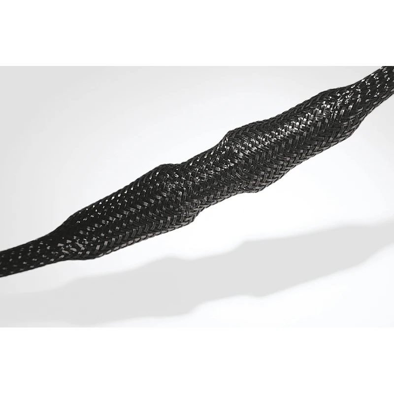 Newlec Sleeving Braided 30-55mm 10 Meter Black - Image 2