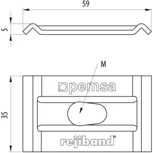 Pemsa Central Hanging Plate M6