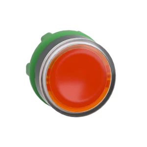 Schneider Electric Orange Flush Illuminated Pushbutton Head 22 Spring Return for Integral LED